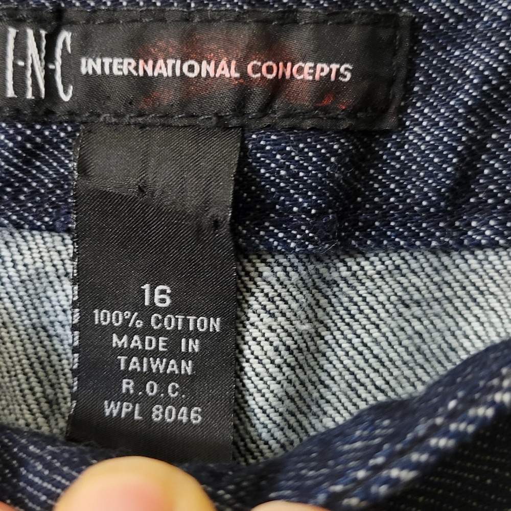 INC. Denim wide leg pants - Picture 2 of 6